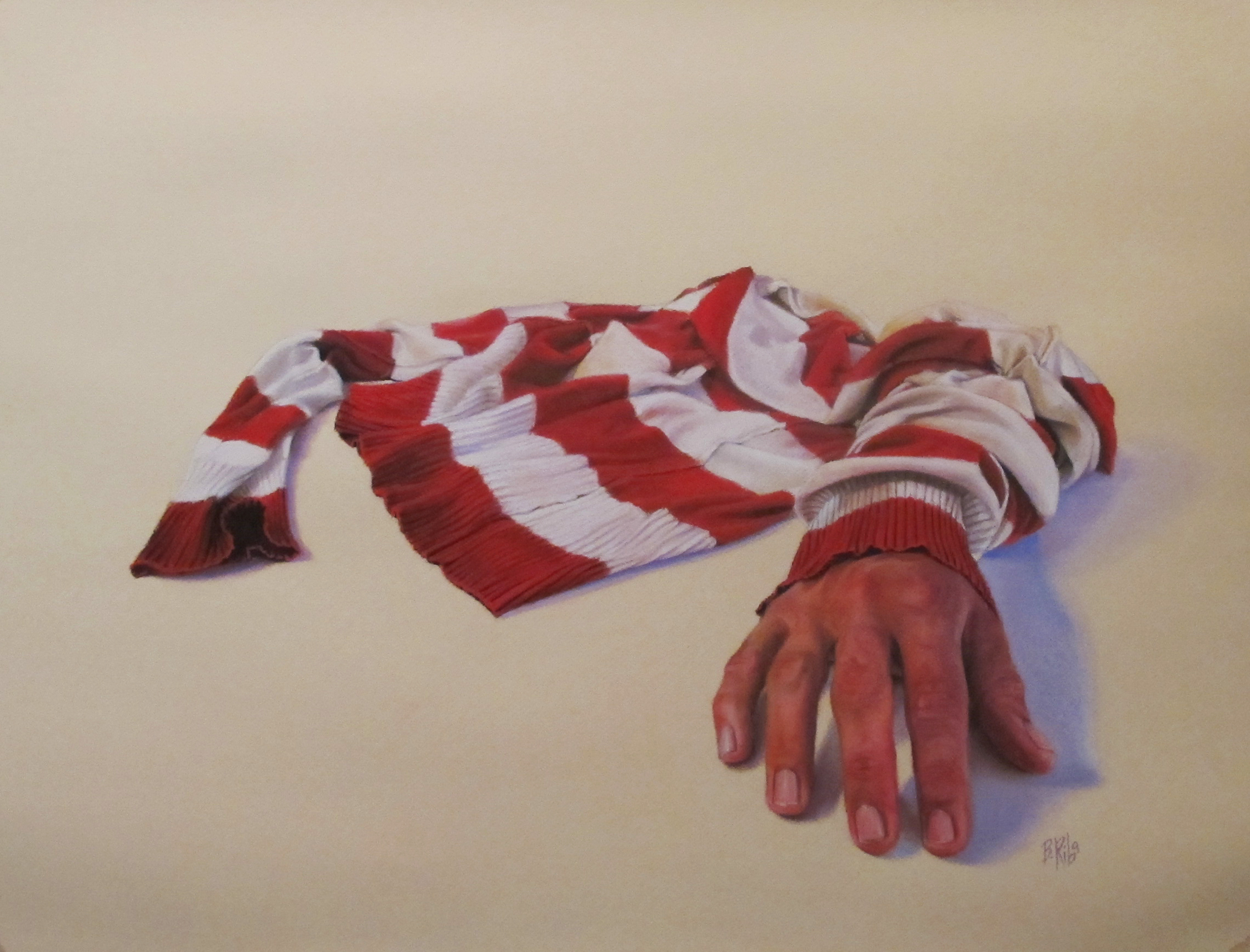"Hecho a mano II".50X70cm.Pastel on paper.