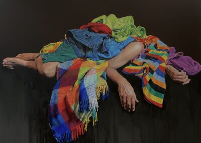 “Prêt-à-porter”. Oil on canvas/ Óleo sobre lienzo.162x130cm.