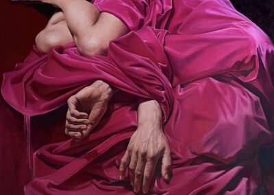 “Melankoholic”. Oil on canvas/ Óleo sobre lienzo.150x150cm.